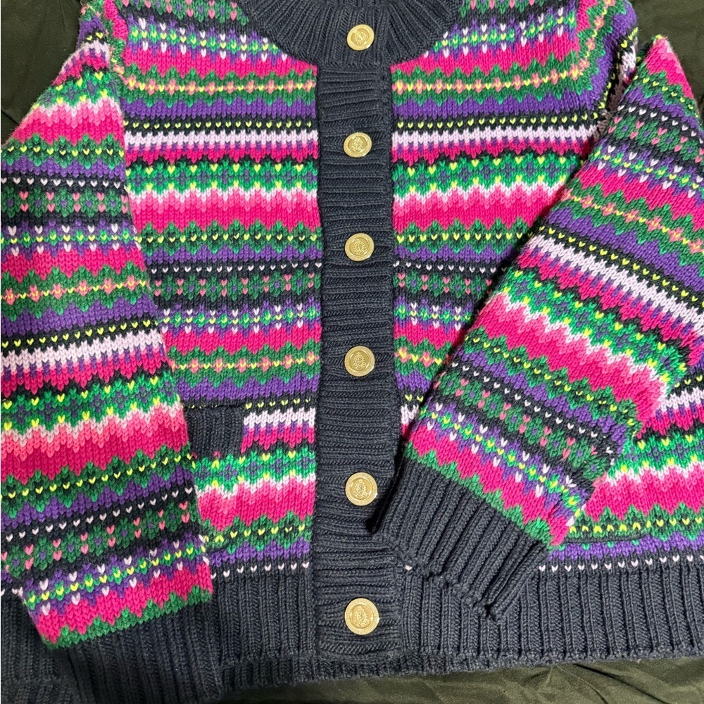Talbots mock neck sweater jacket - Picture 8 of 9